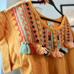 Anthropologie Chloe Oliver Embroidered Sweater